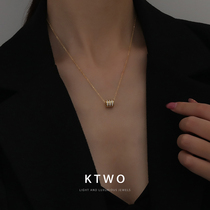 French catwalk show advanced sense South Korea 2021 New Tide Simple small waist necklace female Net Red cold wind choker