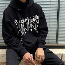 Révenge keel Skull American street Tide Cards High Street Loot Trend Male and female couples with the same Lioncap sweatshirt