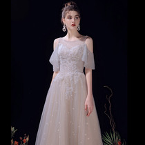 Evening dress 2022 new toast to the brides betrothed to the daily can wear the annual meeting of the art of the art bridesmaids.