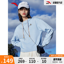 Anta sportswear womens clothing 2022 spring new loose even cap sleeve head casual fashion 100 lap long sleeve blouse