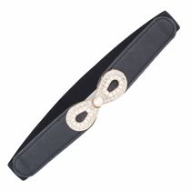 Elegant Korean fashion Lady pearl decoration elastic tight belt elastic waist seal womens belt direct sales