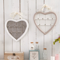 American Retro Genguan Wooden Trim Hook Eurostyle Key Frame Creative Home Wall-mounted Cloak Hook Key Hook