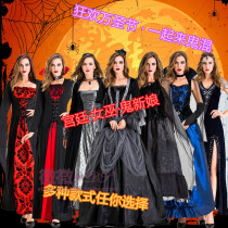 Halloween new vampire hell Messenger demon witch devil suit ghost Dark Wizard robe magic cape