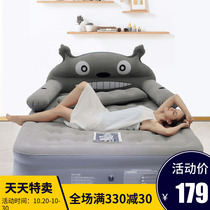Inflatable bed Double household air cushion bed Cartoon Totoro air cushion bed lazy air cushion folding tatami air mattress