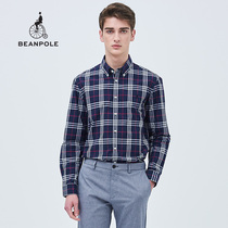 BEANPOLE Hamanami autumn new mens Korean version of the classic check shirt trend handsome fashion easy to match