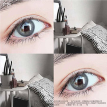 Fog quinoa beautiful pupil female Net Red annual throw size and diameter mixed blood European and American lacquer blue Brown Ice Dew gray contact lens TF