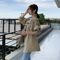  Short windbreaker female small man 2020 new spring and autumn Korean version loose and wild gentle temperament popular jacket