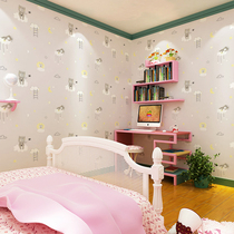 Magnolia childrens room wallpaper non-woven fabric with cartoon pattern wallpaper for boys and girls bedroom room decoration starry sky