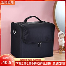The hand-held eyebrow tattoo nail art tattoo tool bag large capacity portable cosmetic case professional makeup artist