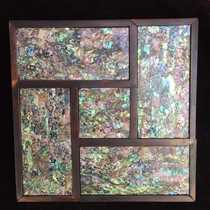 Natural Old Flowers Pear Wood Polygge Organs first decorated box inlaid with colorful Beethoven Multi-treasure collection of home items Swaying Pieces Collection