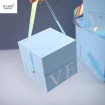 Gift box Packaging box ins wind happy candy box Gift box Huancai gift packaging box Souvenir Birthday gift box Empty box