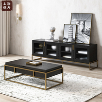 Light luxury post-modern European lift coffee table simple Nordic living room small apartment imported furniture American solid wood coffee table