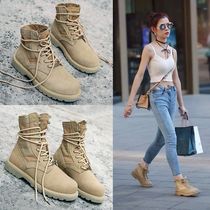 ITSK boots Children Inn Wind Martin boots frosted thick bottom lace high bunch of shoes Mens short boots