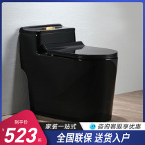  New light luxury black color toilet household toilet siphon ceramic pumping water-saving seat toilet toilet