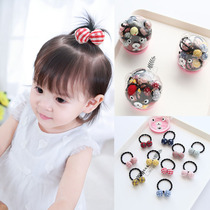 Childrens head rope Baby hair ring Rubber band tie hair Girl rubber band does not hurt hair rope Hair accessories Korean princess boxed