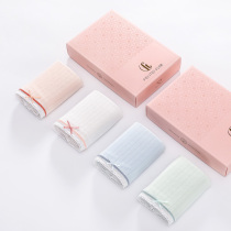 Fenten underwear women cotton crotch breathable hipster light color Japanese girl Middle waist modal triangle shorts