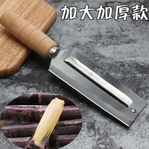 Yangjiang large thickened stainless steel sugarcane knife paring knife paring sugarcane pineapple knife paring device