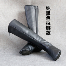 Mongolian dance shoes shoes zipper Tibetan Xinjiang dance shoes high tube ethnic boots Mongolian boots dance Mongolian boots dance Mongolian boots