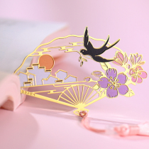 Creative ancient style bookmark Classical Chinese style exquisite metal hollow bookmark custom diy custom gift Literature and art cute simple bookmark Childrens primary school students with graduation to send teacher cultural and creative gifts