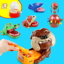 Whole-person toy decompression tricky scary dog creative bite crocodile shark dog classic parent-child puzzle pirate bucket
