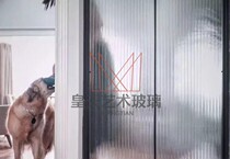 Four Seasons Iridescent Translucent Art Embossed Glass Can Be Steel-tempered To Make Partition Decorative Art Glass