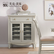 Meike Meijia New Iris Township Travel American pastoral storage wall cabinet storage side cabinet living room dining room decoration cabinet side table
