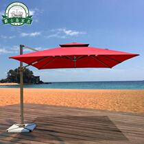 Outdoor umbrella square large outdoor beach umbrellas 3 m courtyard umbrella garden beach gangland pavilion umbrella Roman umbrella sun umbrella