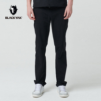 BLACKYAK cloth for yake autumn winter windproof business pants male anti-splash water heat storage elastic casual pants WCM623