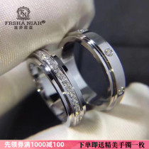 Niche lucky couple ring Birthday sterling silver rotating high-end sense of the ring Light luxury Valentines Day to send girlfriend