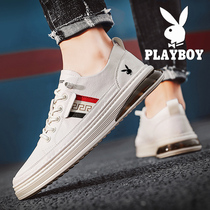 Floral Playboy mens shoes 2022 New board shoes Mens casual leather shoes One foot pedal thin Breathable Boomer Shoes Summer