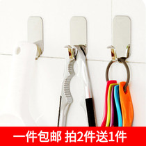 KM high-grade strong sticky hook stainless steel hook kitchen bathroom living room multi-purpose hook steel hook