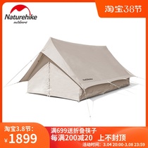 Naturhike Glamping Norway Vintage Cotton Fabric Eaves Tent Outdoor Luxury Camping Hut Tent