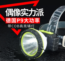 Headlight bright charging super bright head mounted flashlight night fishing lamp miner lamp long-range Outdoor