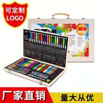 Beijing high-end school season brush set watercolor pen childrens gift box painting supplies office crayon oil painting