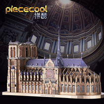 Pinku Notre Dame metal puzzle 3D three-dimensional assembly building model handmade DIY gift for girlfriend