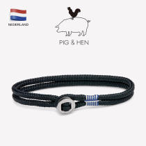 Dutch pig hen couple hand rope braided bracelet trendy couple models hand rope male hand rope female Don Dino NAVY