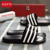 Striped Sandals Women Summer Plastic Soft-bottom Interior Bathroom Bath Home Lovers sandals Slippers Mens Non-slip