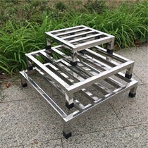 Thickening stainless steel pad elevated scaffold pot base elevated floor balcony balcony pad washing machine moisture proof