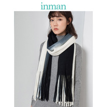 Yinman scarf Korean female winter thick warm scarf fashion gradient color tassel collar spring and autumn winter tide