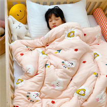 Children quilt spring and autumn kindergarten nap newborn baby cover is thickened in winter baby quilt Four Seasons Universal