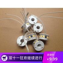 220V 5W yellow white LED night light crystal chandelier lighting lighting accessories 30MMX15MM round DIY