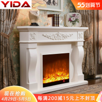 One Da 1 1 1 2 1 5 m Au Style Fireplace American TV Cabinet Carved electric fireplace Core Simulation Fire Heating Fireplace