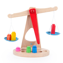 Intelligence wooden balance Libra educational teaching aids toy childrens early education baby learning balance knowledge simulation over the house