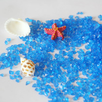 Aquatic fish tank vase decoration bottom sand color glass sand micro landscape made of glass sand glass pebble glass beads