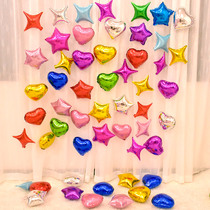 10 inch love five-pointed star aluminum balloon birthday party decorations wedding wedding wedding room layout heart balloon