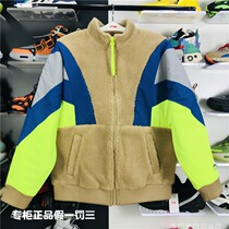 Li Ning brand mens spring sports fashion series comfortable cardigan hoodless polar fleece sweater AWDP821