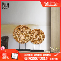 Jingquan Southeast Asian art wood carving handicrafts hotel soft decoration model room living room porch ornaments