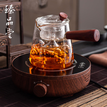 High temperature resistant glass cooking teapot electric pottery stove suit Home Puer Black tea cooking tea Steam Small Burning Water Tea Stove