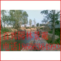 Custom barge plastic stone amusement park landscape production rural construction project cement decoration artificial cave decoration