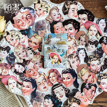 Boxed stickers 46 pieces into the Mo Mo Modern Lovers series stickers creative hand account DIY decorative stickers